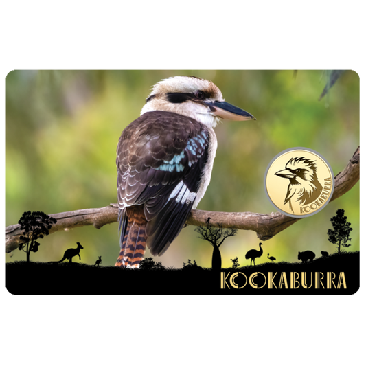 Kookaburra Coin Card - Gold Gift