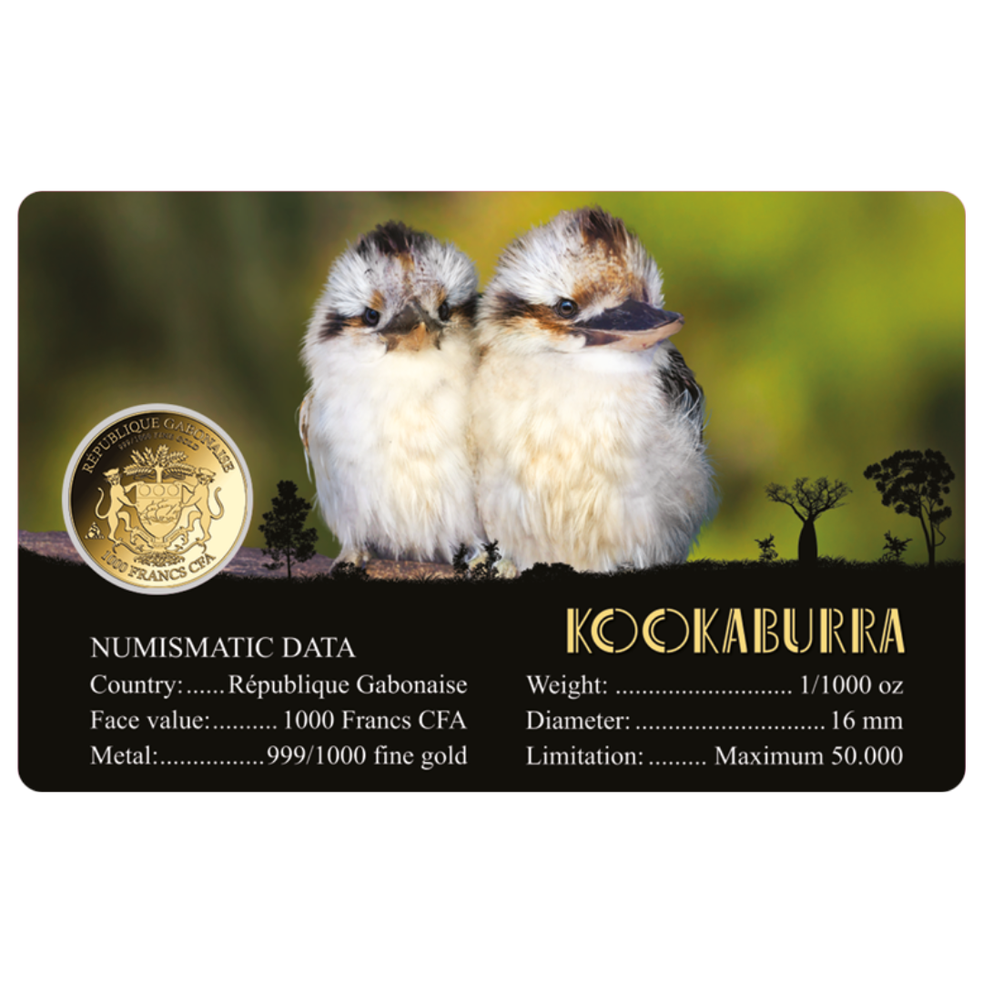 Kookaburra Coin Card - Gold Gift