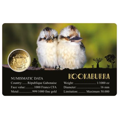 Kookaburra Coin Card - Gold Gift