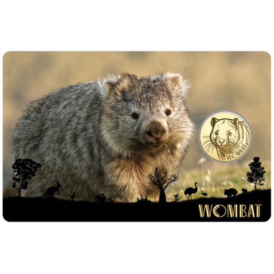 Wombat Coin Card - Gold Gift
