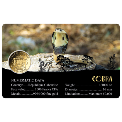 Cobra Coin Card - Gold Gift