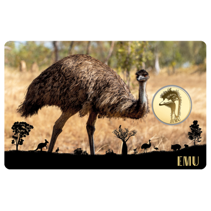 Emu Coin Card - Gold Gift