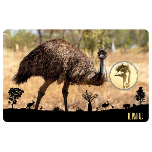 Emu Coin Card - Gold Gift
