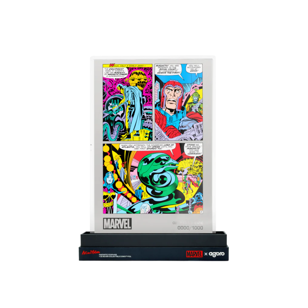 Marvel - Art In Motion - Cover - Fantastic Four #102:4 1oz Silver Foil