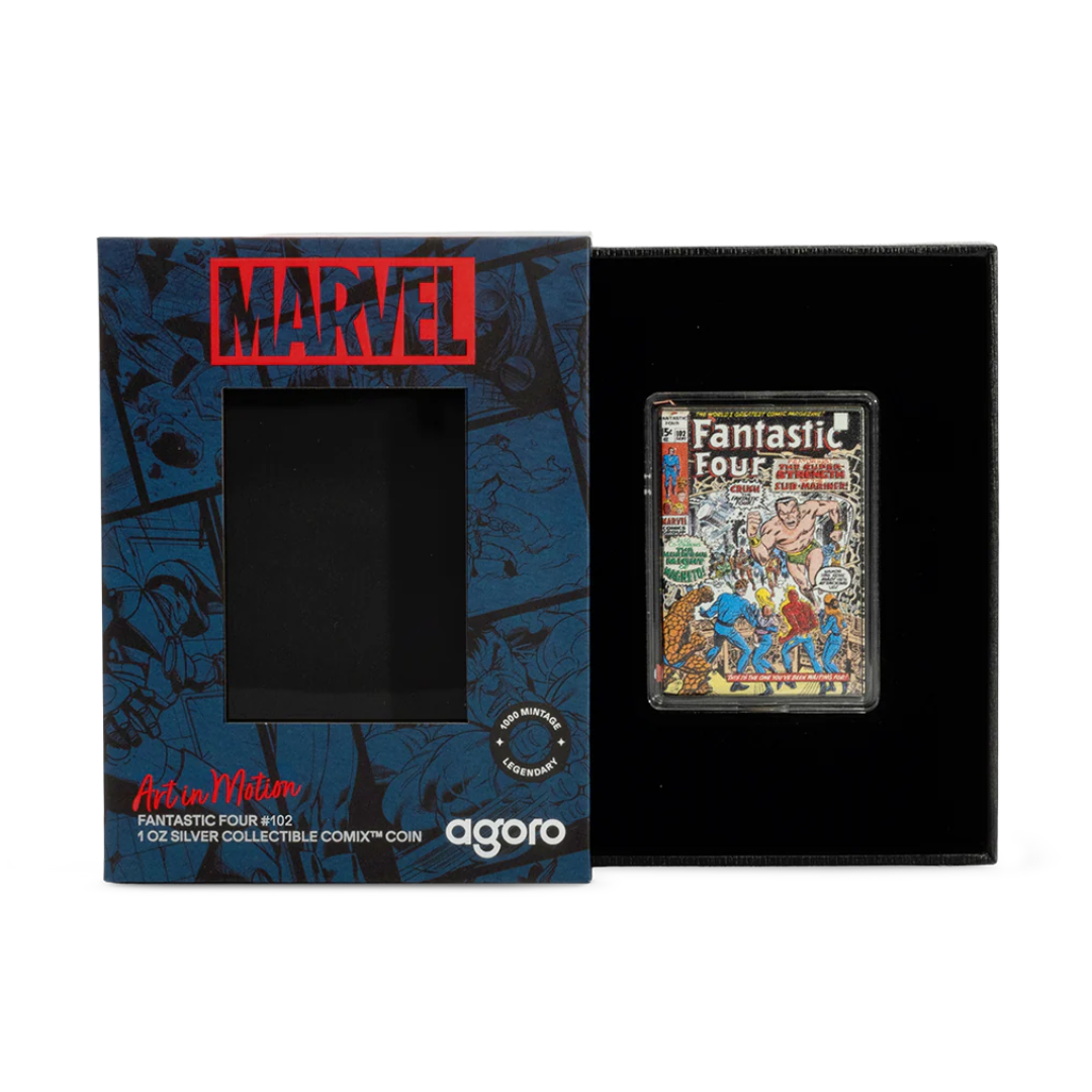 Marvel - Art In Motion - Internal Page - Fantastic Four #102 1oz Silver Coin