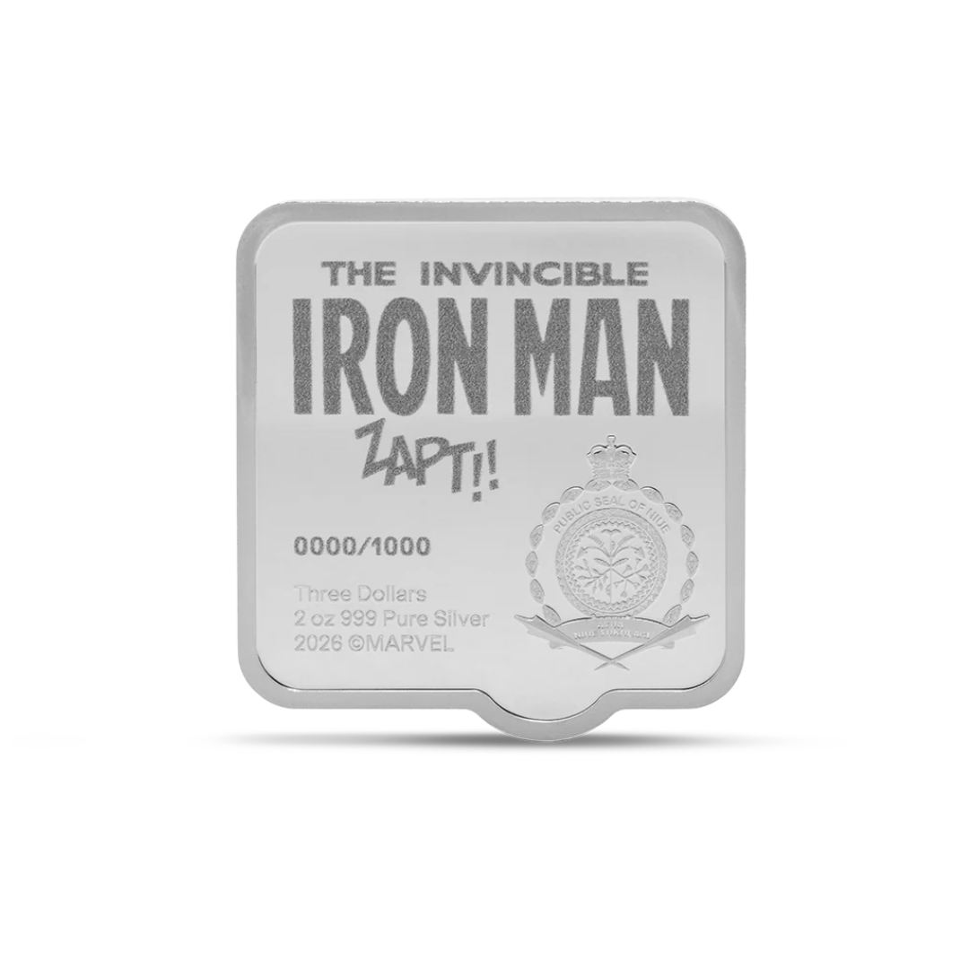 Marvel - Smash - Iron Man 'Zapt' 2oz Silver Coin