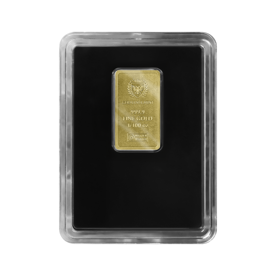 Germania Mint 1/100oz Au999.9 Stamped Bar