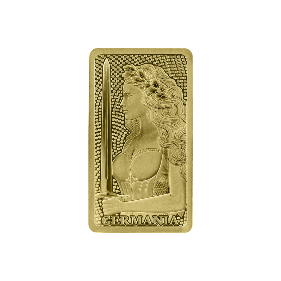 Germania Mint 1/100oz Au999.9 Stamped Bar
