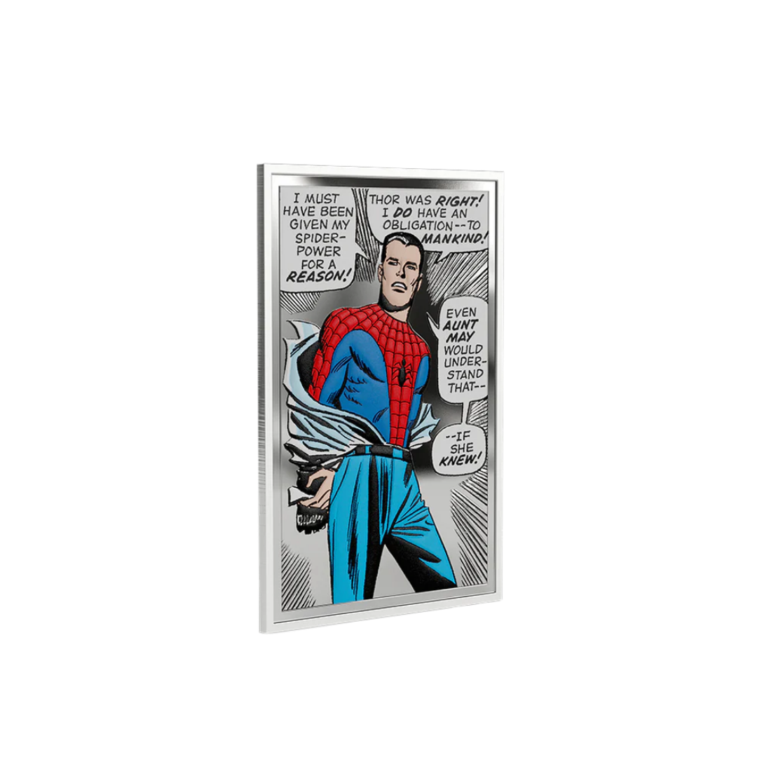 Marvel - Spider-Man Iconic Moments - 4. The Power, The Duty, The Choice 1oz Silver Coin