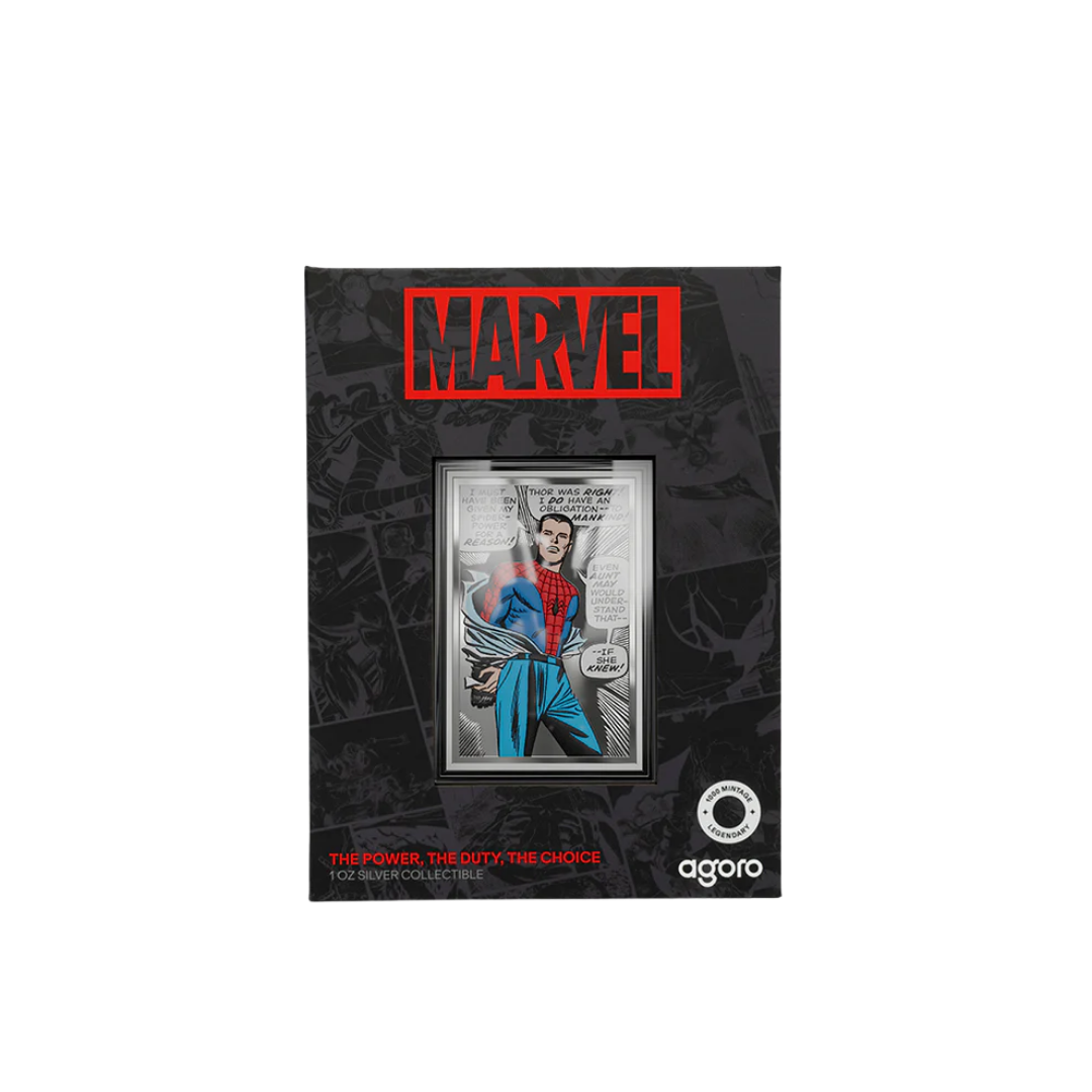 Marvel - Spider-Man Iconic Moments - 4. The Power, The Duty, The Choice 1oz Silver Coin