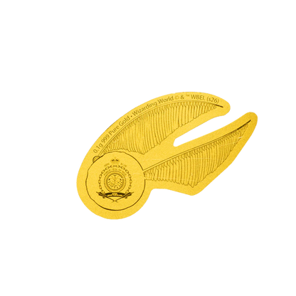 Harry Potter 25 Years of Magic - The Golden Snitch 0.1g 999 Gold Coin