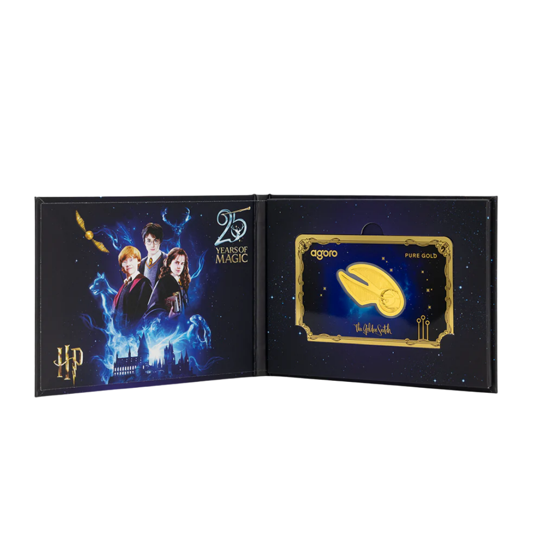 Harry Potter 25 Years of Magic - The Golden Snitch 0.1g 999 Gold Coin