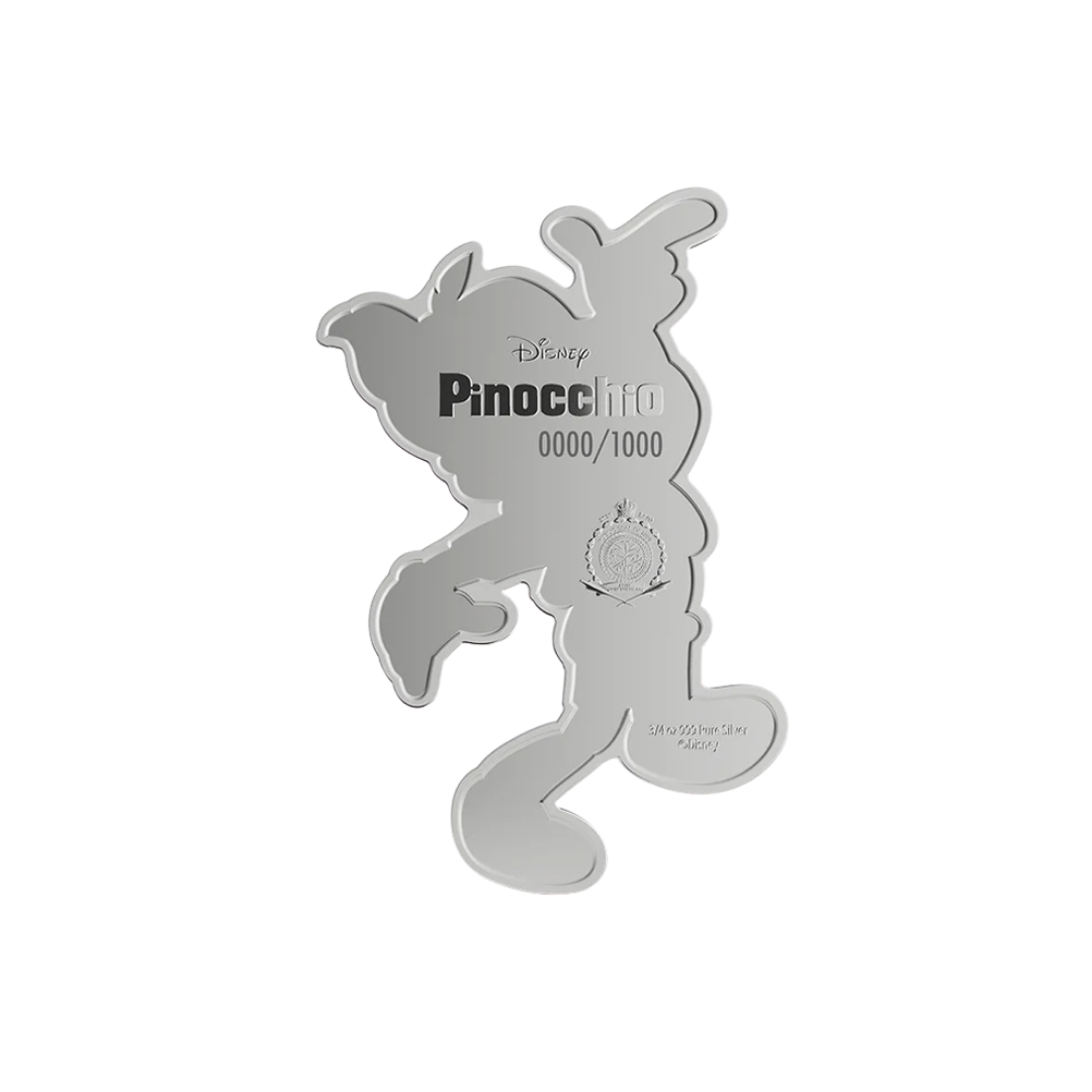 Disney Pinocchio - Collectible Set 3/4 oz Silver Coin + 5 g Silver Foil Set