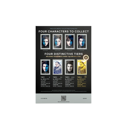 Game of Thrones: House Stark Blind Box 5g Silver Foil w/ Gold Chase