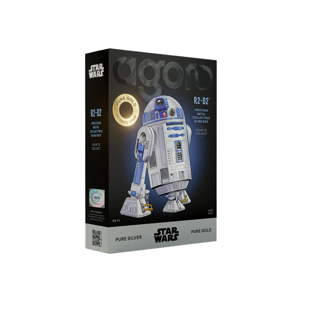 Star Wars R2-D2 Blind Box 5gm Silver Foil w/Gold chase