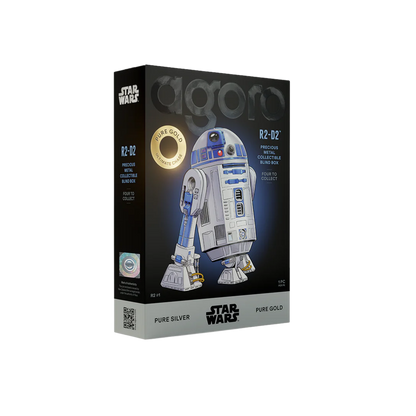 Star Wars R2-D2 Blind Box 5gm Silver Foil w/Gold chase