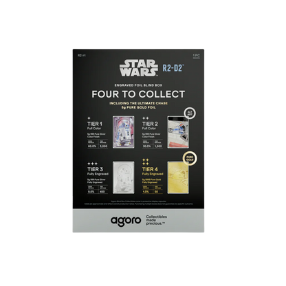 Star Wars R2-D2 Blind Box 5gm Silver Foil w/Gold chase