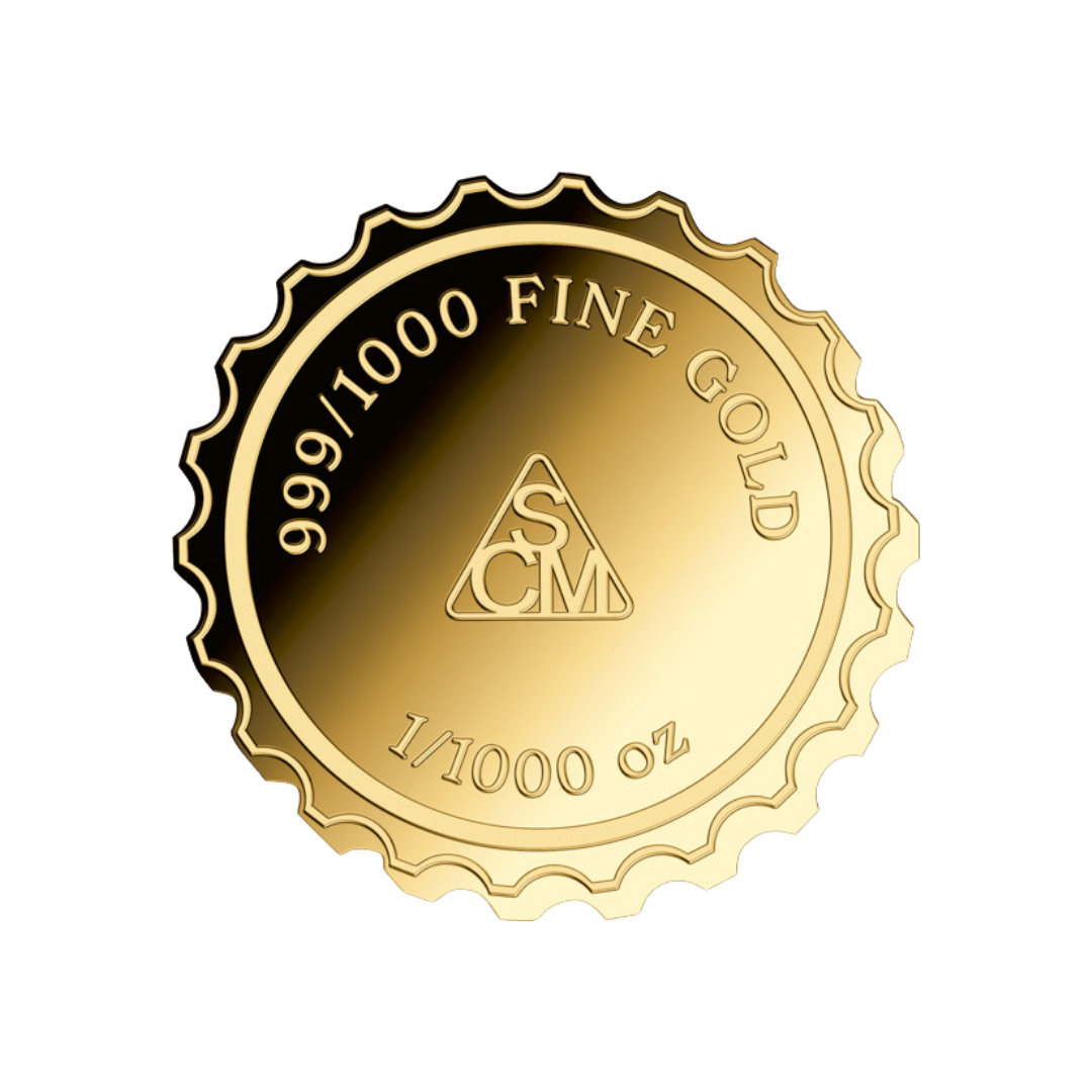 Coca-Cola Pop Art Bottle Cap Goldcard - Gold Gift