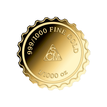 Coca-Cola Pop Art Bottle Cap Goldcard - Gold Gift
