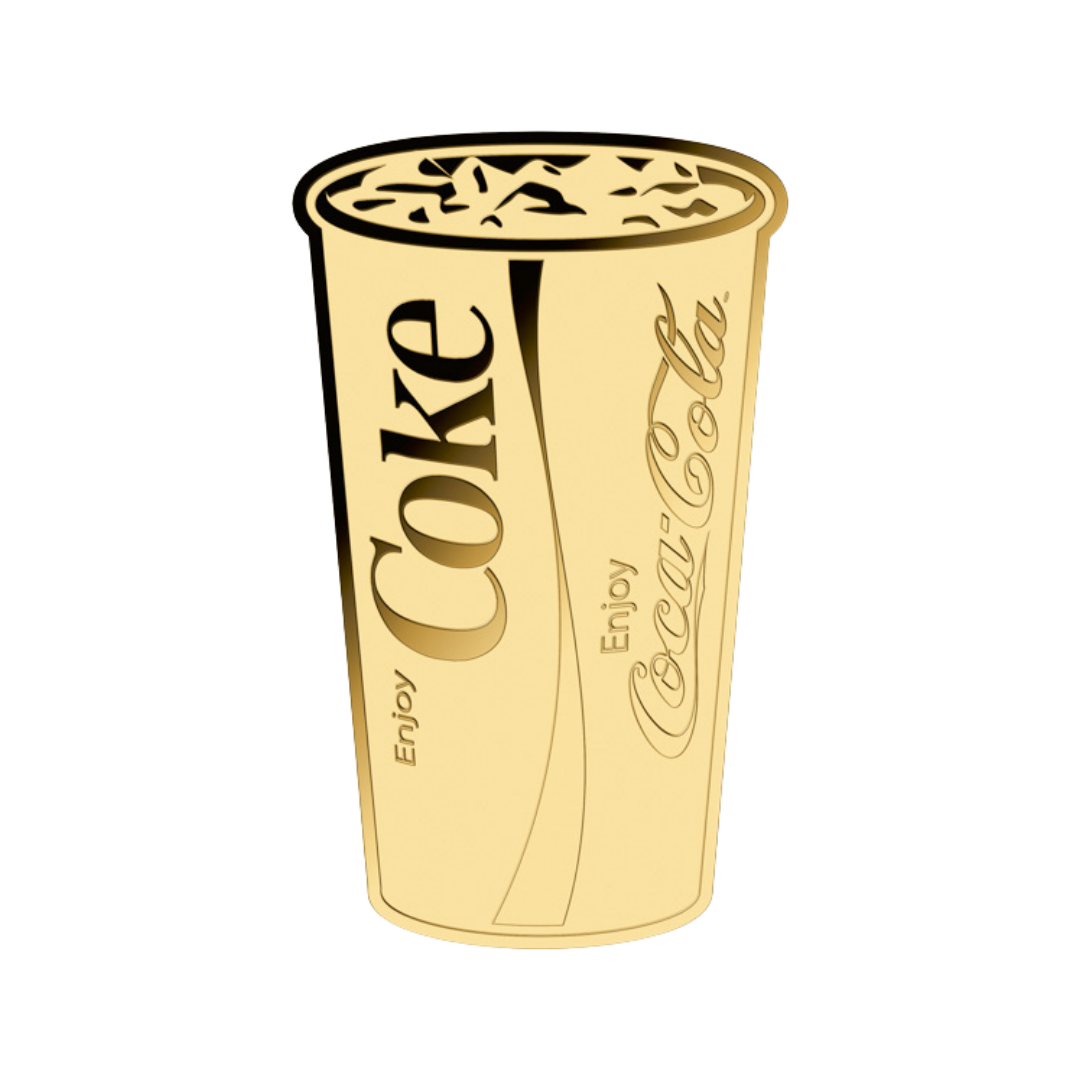 Coca-Cola Pop Art Cup Goldcard - Gold Gift
