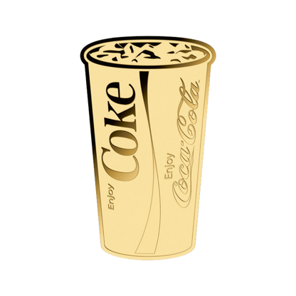 Coca-Cola Pop Art Cup Goldcard - Gold Gift