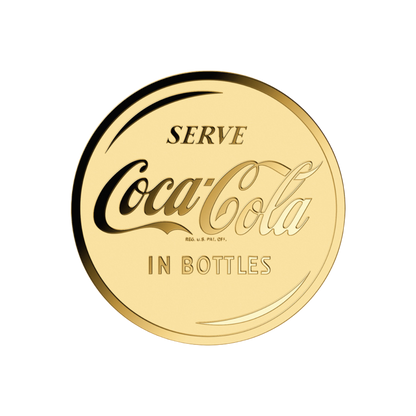 Coca-Cola Vintage Refreshment Goldcard - Gold Gift