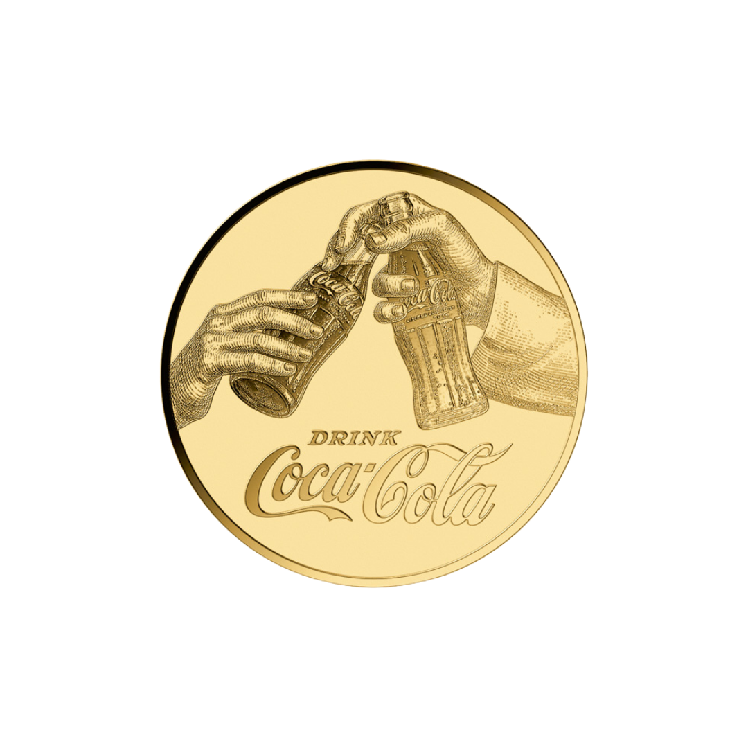 Coca-Cola Vintage Picnic Goldcard - Gold Gift