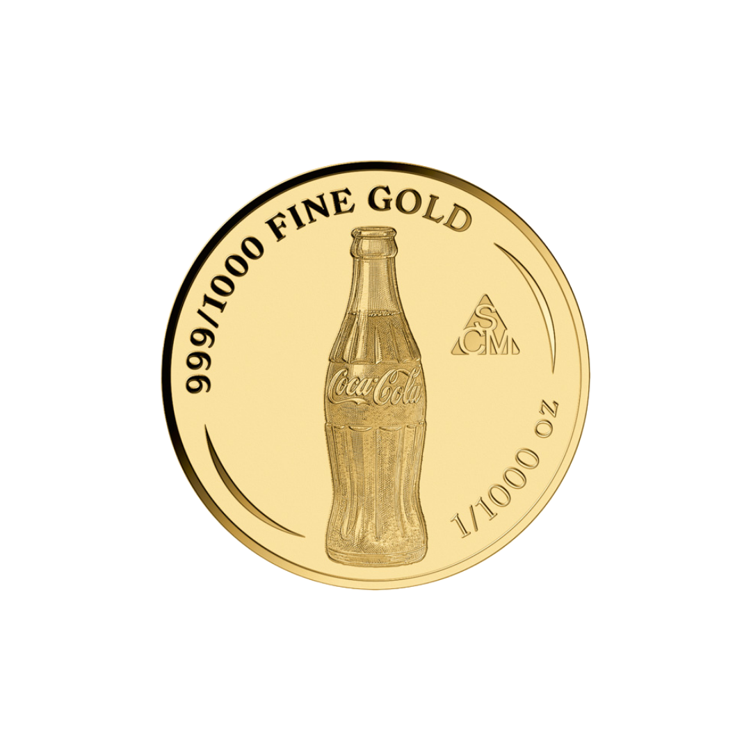 Coca-Cola Vintage Picnic Goldcard - Gold Gift
