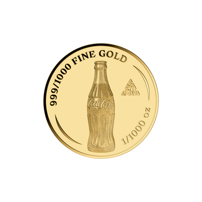 Coca-Cola Vintage Picnic Goldcard - Gold Gift