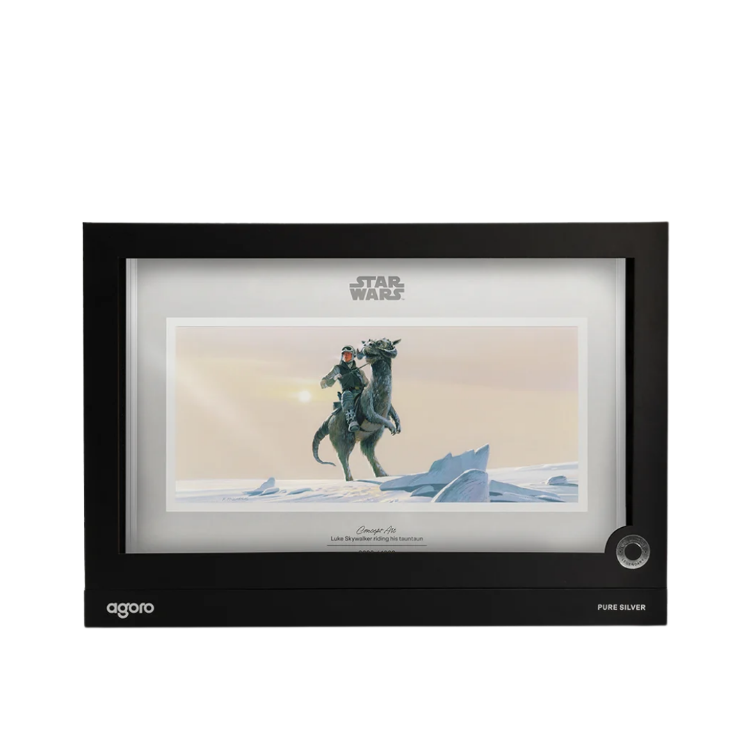 Star Wars: Luke Skywalker Riding His Tauntaun 20g Silver Foil