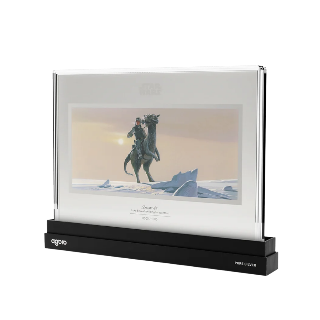 Star Wars: Luke Skywalker Riding His Tauntaun 20g Silver Foil