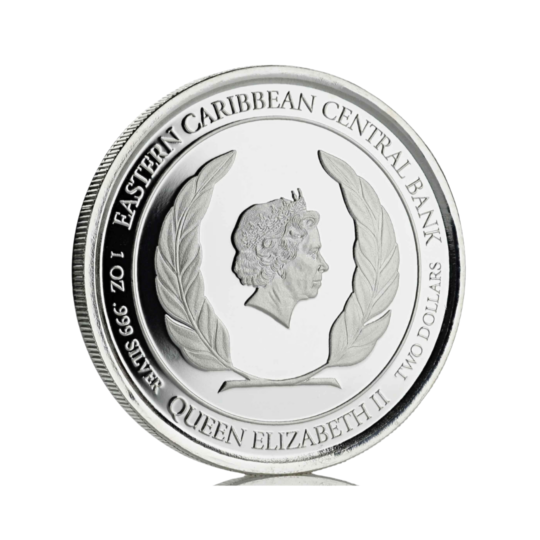 2018 Montserrat “Emerald Isle of the Caribbean” 1 oz Silver Coin