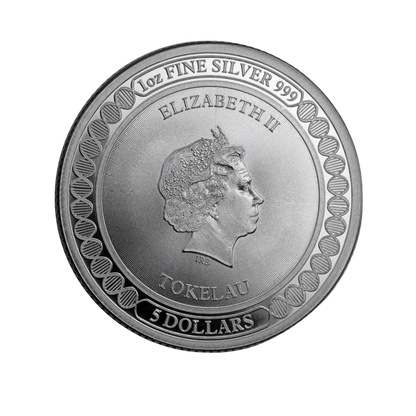 2019 Tokelau Equilibrium Butterfly 1oz Silver Coin