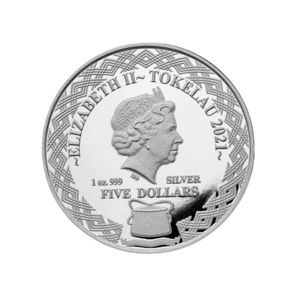 2021 Tokelau Porcupine Fish 1oz Silver Coin