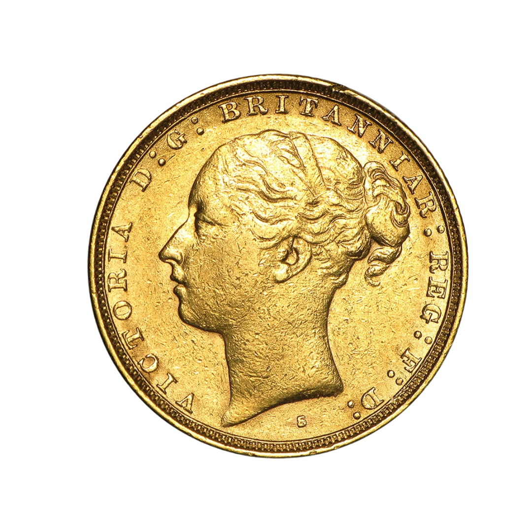 Gold Half Sovereign - Victoria - Young Head (Type 2) - 1871-1887