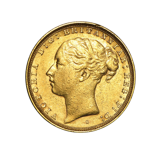 Gold Half Sovereign - Victoria - Young Head (Type 2) - 1871-1887