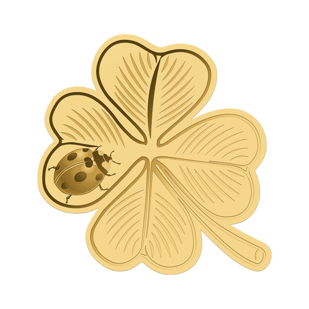 Good Luck Coin Card - Gold Gift