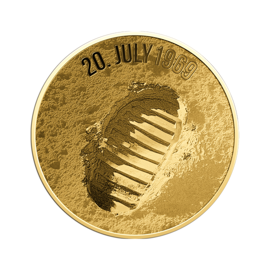 Moon Landing Coin Card - Gold Gift