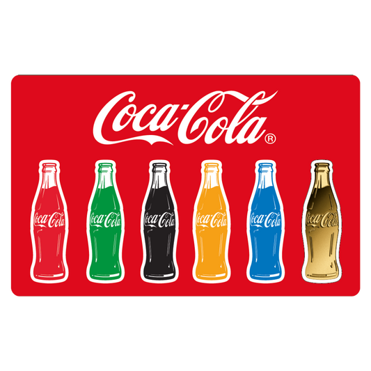 Coca Cola Bottle Coin Card - Gold Gift