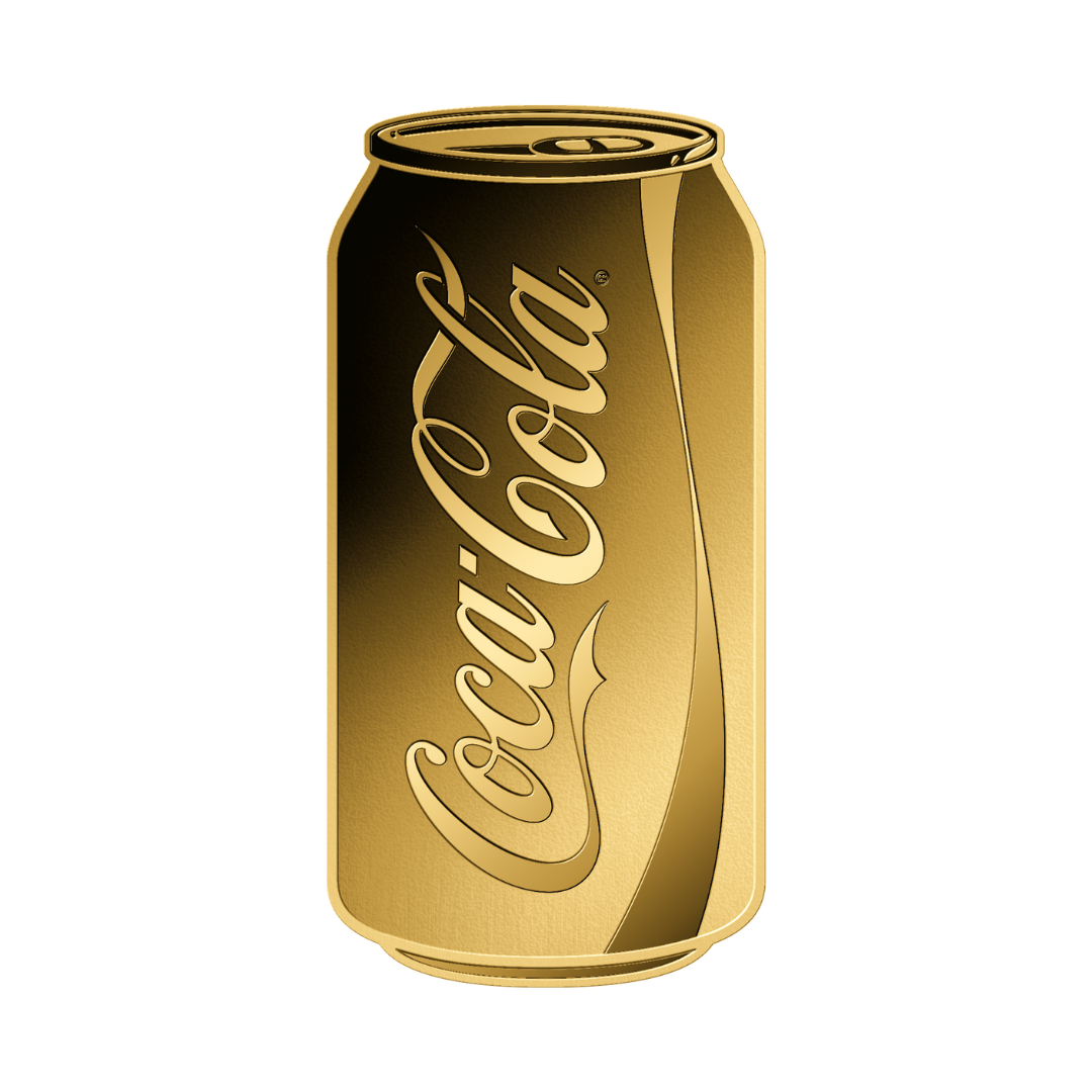 Coca Cola Can Coin Card - Gold Gift