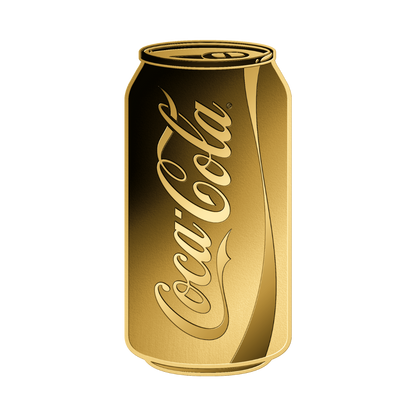 Coca Cola Can Coin Card - Gold Gift