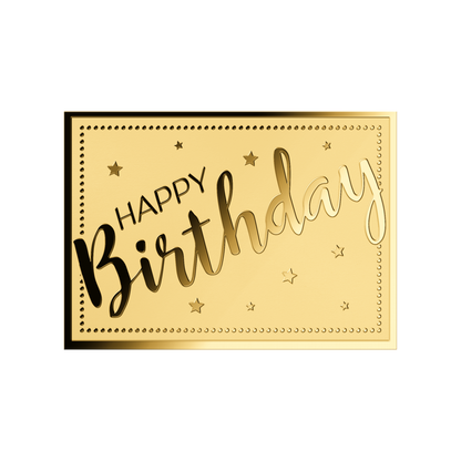 Happy Birthday Coin Card - Gold Gift