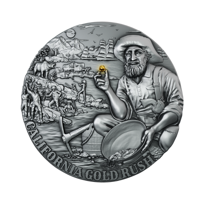 2oz Silver Coin 'Gold Rush' - Lithuania Mint