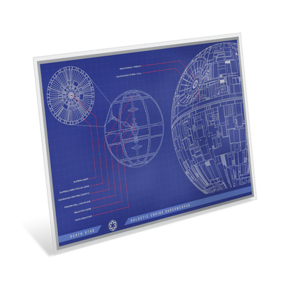 Star Wars Blueprint Series - 1. Death Star 10z Silver Foil