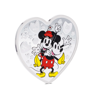 Disney - I LOVE US Mickey & Minnie Mouse 1oz Silver Coin