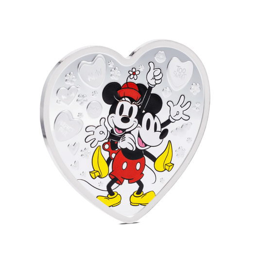 Disney - I LOVE US Mickey & Minnie Mouse 1oz Silver Coin