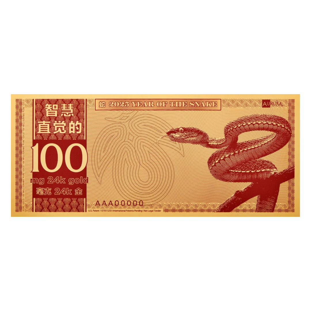 Year of the Snake Aurum Gold Note