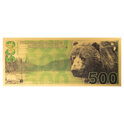 500mg Brown Bear Aurum Gold Note 2025