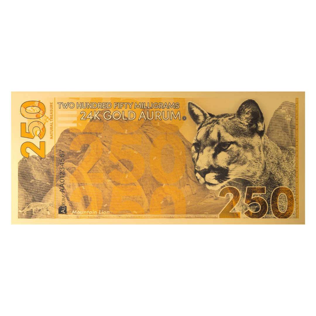 250g Mountain Lion Aurum Gold Note 2024