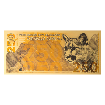 250g Mountain Lion Aurum Gold Note 2024